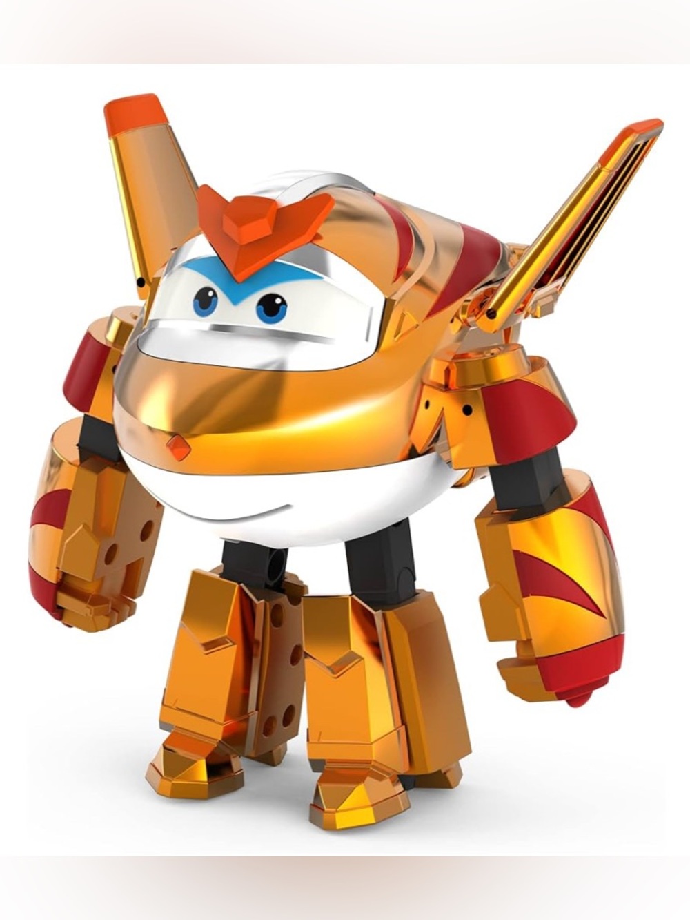 Super Wings 5" Transforming Golden Boy - Airplane Toys Vehicle Action Figure - Picture 12 of 14